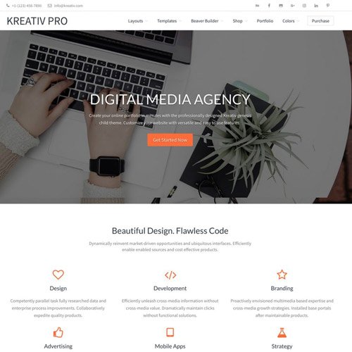 StudioPress Kreativ Pro Genesis WordPress Theme