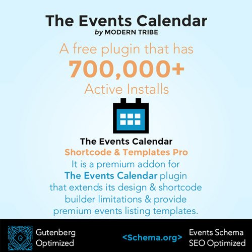 The Events Calendar Shortcode and Templates Pro WordPress Plugin