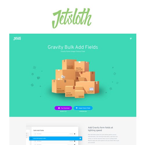 Jetsloth – Gravity Forms Bulk Add Fields