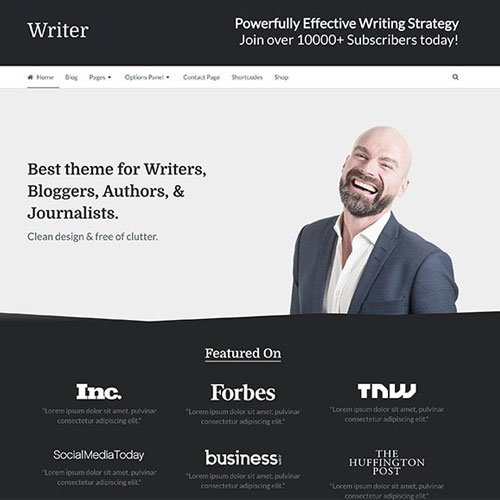 MyThemeShop Writer WordPress Theme