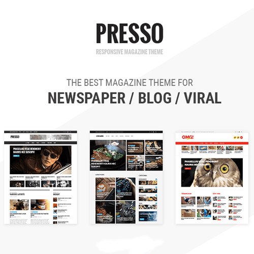 PRESSO Modern Magazine Newspaper Viral Theme