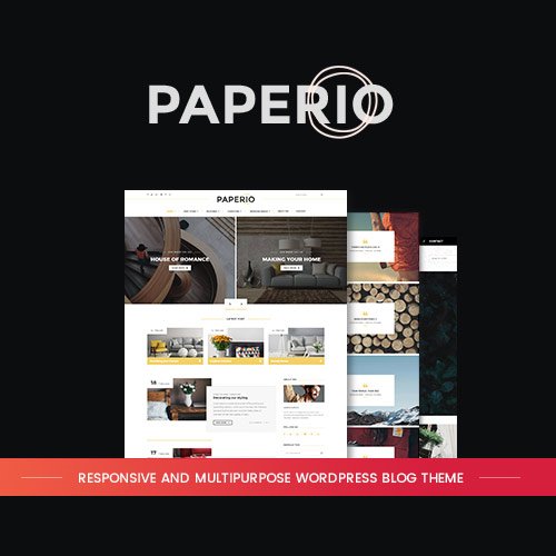 Paperio Responsive and Multipurpose WordPress Blog Theme