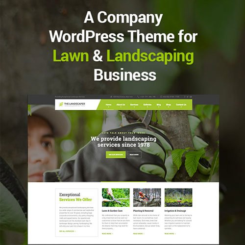 The Landscaper Lawn Landscaping WP Theme