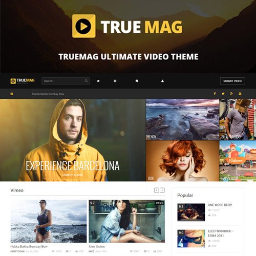 True Mag WordPress Theme for Video and Magazine