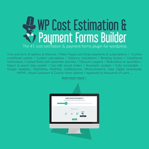 WP Cost Estimation Payment Forms Builder