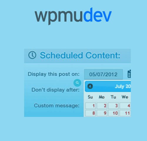 WPMU DEV Schedule Selected Content