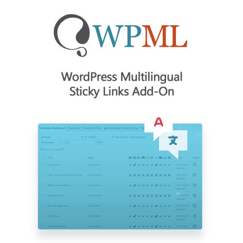 WordPress Multilingual Sticky Links Add On