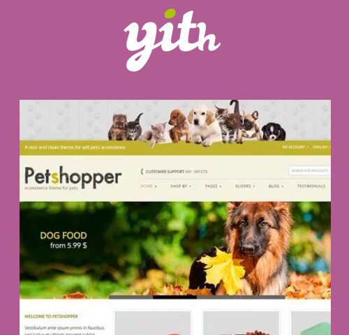 YITH Petshopper E Commerce Theme for Pets Products