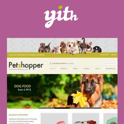 YITH Petshopper E Commerce Theme for Pets Products