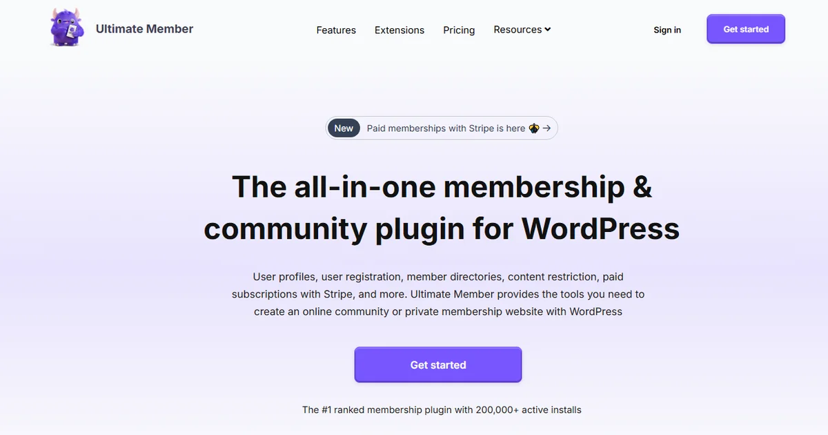 Ultimate Member WordPress plugin