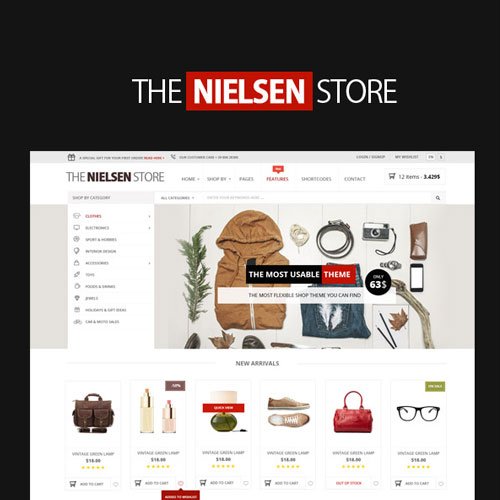 Nielsen – E commerce WordPress Theme