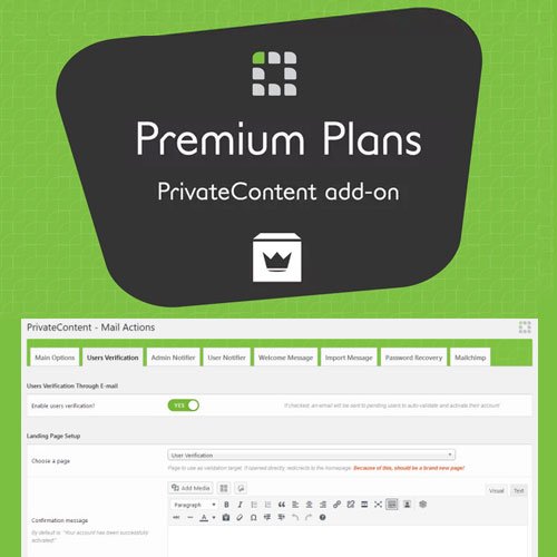 PrivateContent – Premium Plans Add on